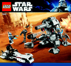 Manuale Lego set 7869 Star Wars Battaglia di Geonosis