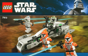 Bruksanvisning Lego set 7913 Star Wars Clone Trooper Battle Pack