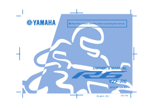 Manual Yamaha YZF-R6 (2015) Motorcycle