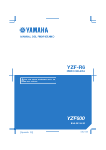Manual de uso Yamaha YZF-R6 (2017) Motocicleta