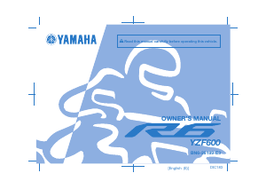 Manual Yamaha YZF-R6 (2020) Motorcycle