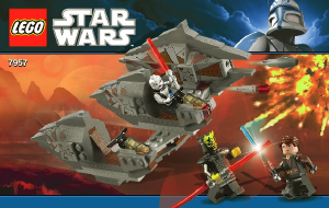 Manuale Lego set 7957 Star Wars Sith nightspeeder
