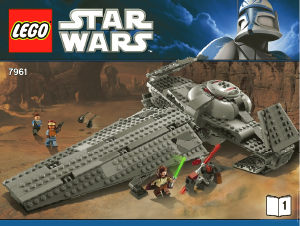 Bruksanvisning Lego set 7961 Star Wars Darth Mauls Sith Infiltrator