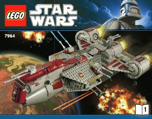 Manuale Lego set 7964 Star Wars Republic frigate