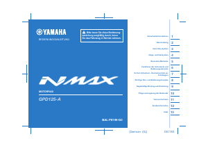 Bedienungsanleitung Yamaha NMax 125 (2021) Roller