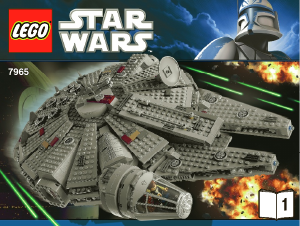 Bruksanvisning Lego set 7965 Star Wars Millennium Falcon