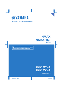 Mode d’emploi Yamaha NMax 150 (2019) Scooter