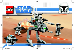 Handleiding Lego set 8014 Star Wars Clone walker battle pack