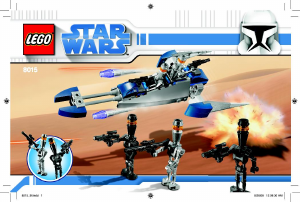 Manual de uso Lego set 8015 Star Wars Assassin droids battle pack