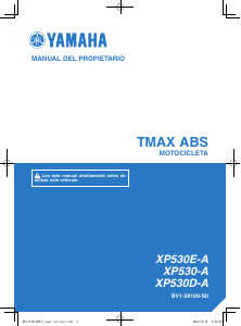 Manual de uso Yamaha TMax (2017) Scooter