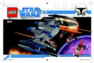 Mode d’emploi Lego set 8016 Star Wars Hyena Droid Bomber