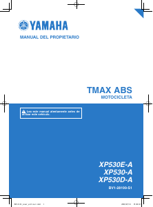 Manual de uso Yamaha TMax (2018) Scooter