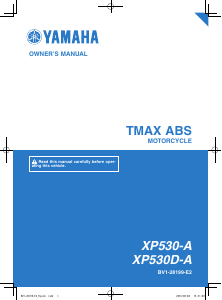 Handleiding Yamaha TMax (2019) Scooter