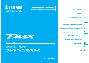 Kullanım kılavuzu Yamaha TMax (2020) Skuter