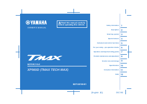 Handleiding Yamaha TMax (2021) Scooter