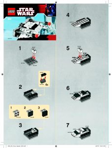 Manual de uso Lego set 8029 Star Wars Mini snowspeeder