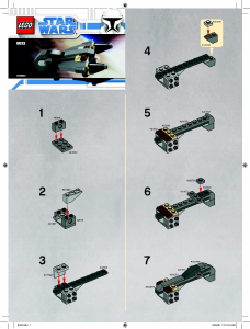 Bruksanvisning Lego set 8033 Star Wars MINI General Grievous Starfighter