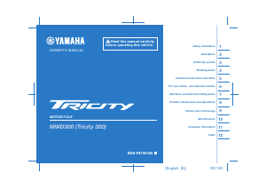 Handleiding Yamaha Tricity 300 (2020) Scooter