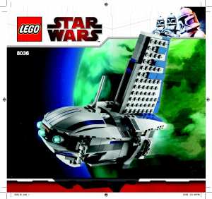 Handleiding Lego set 8036 Star Wars Separatist shuttle