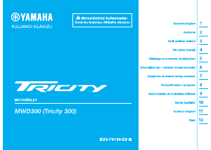 Kullanım kılavuzu Yamaha Tricity 300 (2020) Skuter