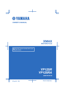 Handleiding Yamaha X-max 125 (2016) Scooter