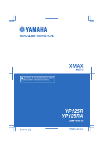 Mode d’emploi Yamaha X-max 125 (2016) Scooter