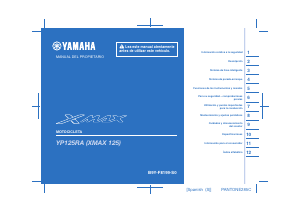Manual de uso Yamaha X-max 125 (2021) Scooter