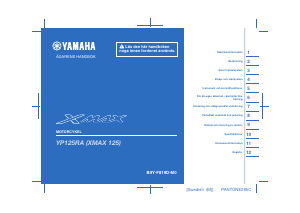 Bruksanvisning Yamaha X-max 125 (2021) Skoter