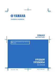 Bruksanvisning Yamaha X-max 250 (2016) Skoter