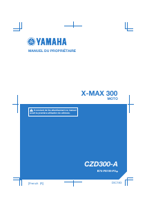 Mode d’emploi Yamaha X-max 300 (2017) Scooter