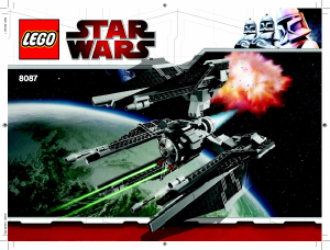 Manual Lego set 8087 Star Wars TIE defender