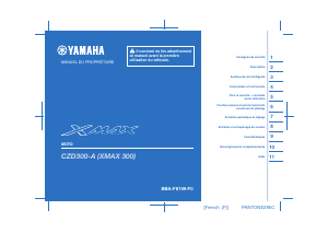 Mode d’emploi Yamaha X-max 300 (2021) Scooter