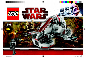 Handleiding Lego set 8091 Star Wars Republic swamp speeder