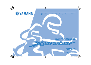 Manual Yamaha Xenter 125 (2016) Scooter