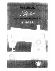 Manual Singer 413 Stylist Sewing Machine
