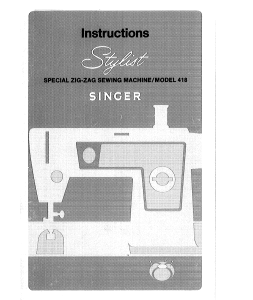 Manual Singer 418 Stylist Sewing Machine