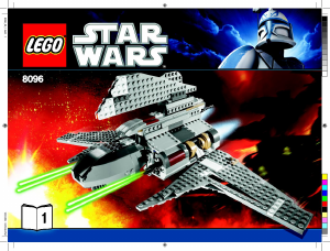 Manual de uso Lego set 8096 Star Wars Emperor Palpatines shuttle