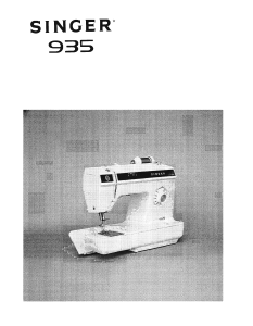 Manual Singer 935 Sewing Machine