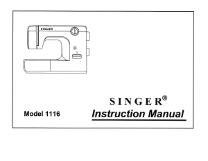 Handleiding Singer 1116 Naaimachine