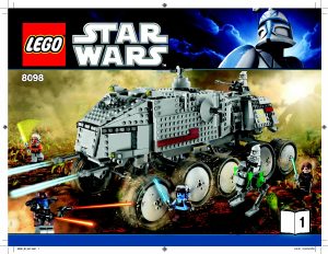 Mode d’emploi Lego set 8098 Star Wars Clone Turbo Tank