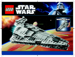 Manual de uso Lego set 8099 Star Wars Midi-scale imperial star destroyer