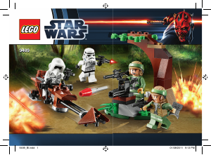 Bruksanvisning Lego set 9489 Star Wars Endor Rebel Trooper & Imperial Trooper Battle Pack