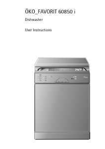 Manual AEG FAV60850IM Dishwasher