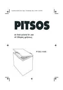 Manual Pitsos P1GSL1110S Freezer