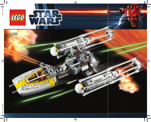 Handleiding Lego set 9495 Star Wars Gold leaders Y-Wing starfighter