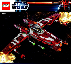 Manual de uso Lego set 9497 Star Wars Republic striker-class starfighter