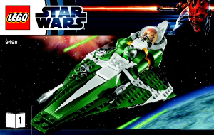 Handleiding Lego set 9498 Star Wars Saesee Tiins Jedi starfighter