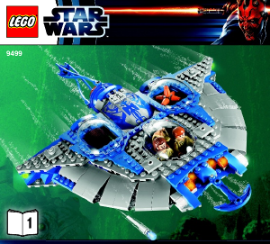 Manual de uso Lego set 9499 Star Wars Gungan sub