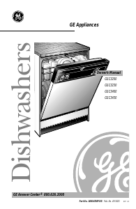 Manual GE GSC3400Z03BL Dishwasher