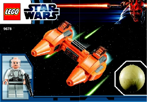 Bruksanvisning Lego set 9678 Star Wars Twin-pod Cloud Car och Bespin